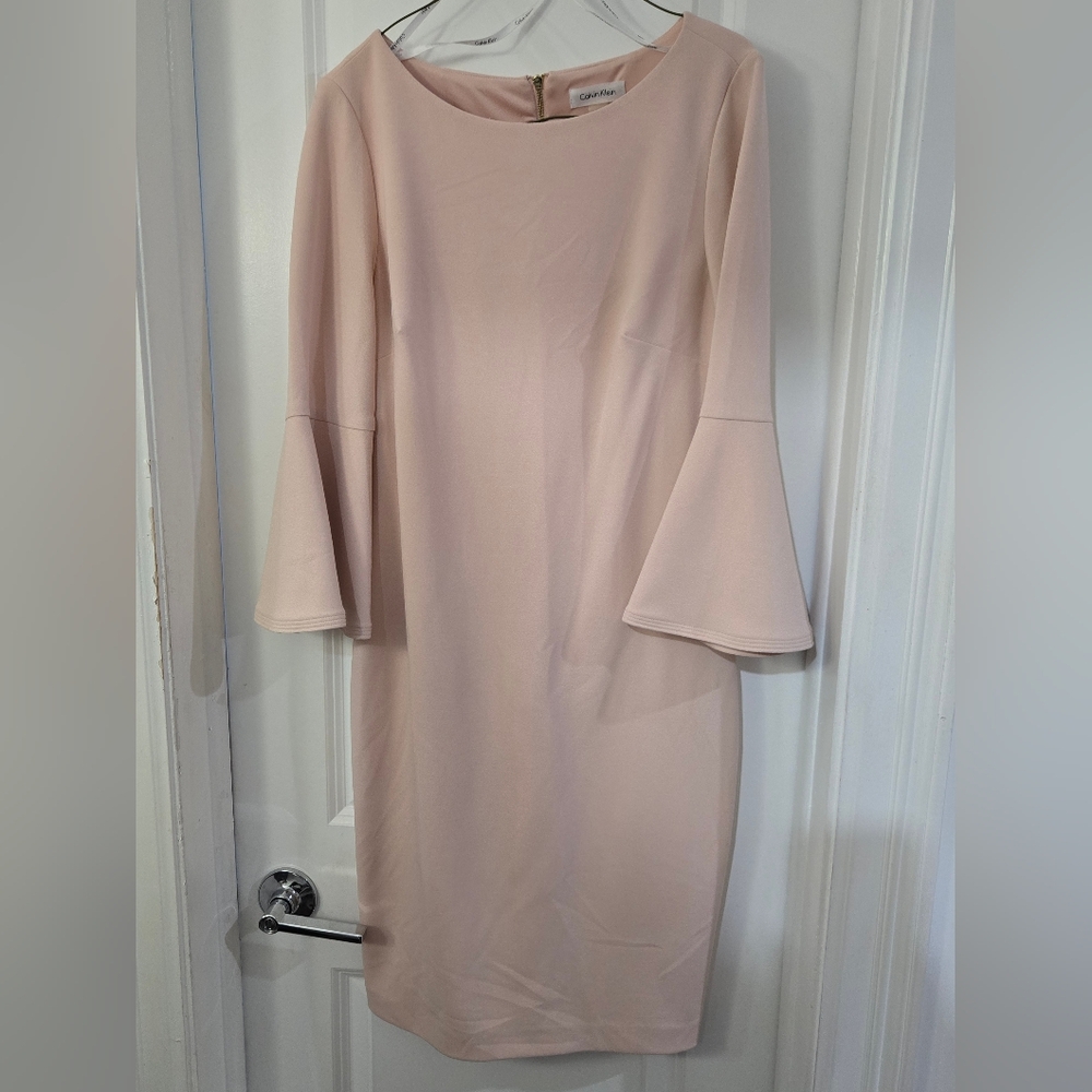 Calvin Klein Blush Long Sleeve Dress